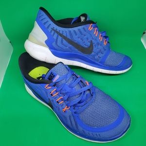 Nike Free 5.0 Size 7 Blue and Orange